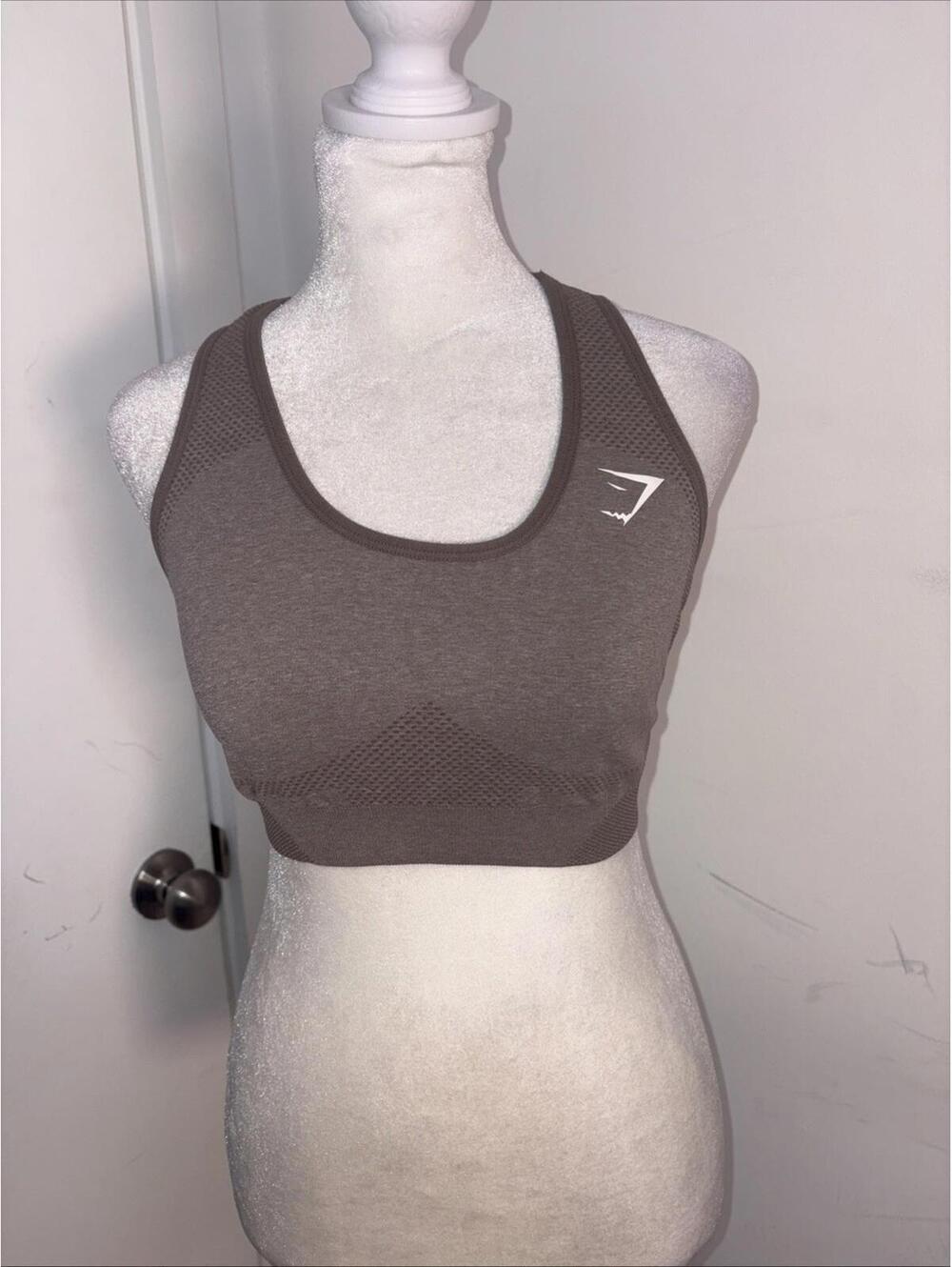 Women’s Gymshark Vital Seamless 2.0 Sports Bra Brown Size Medium NWOT NEW‎